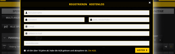 LVBet Registrierung