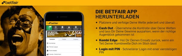 betfair mobile App Überblick