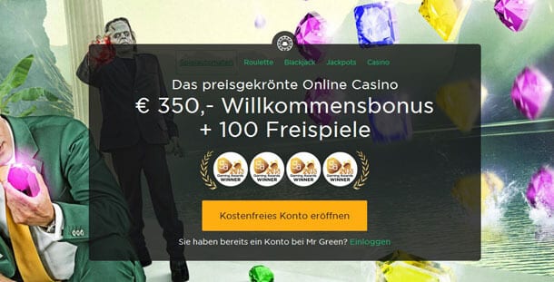Die Willkommensofferte bei Mr Green im Detail