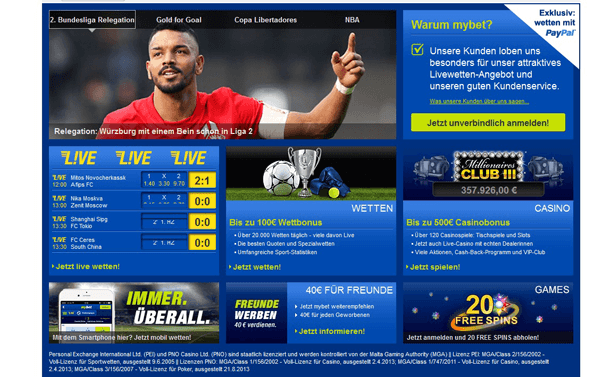 mybet Bonus ohne Einzahlung