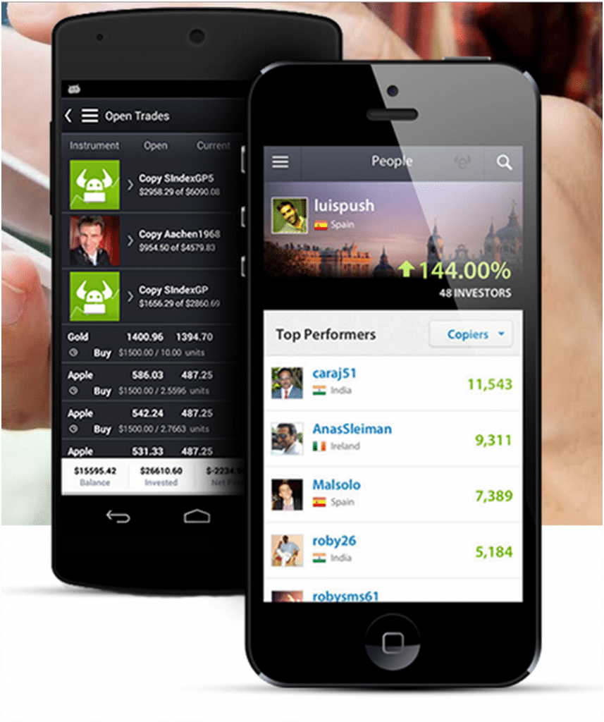 Die Mobile Trading App von eToro