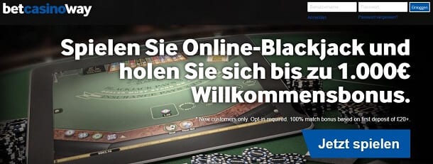 BlackJack bei Betway spielen