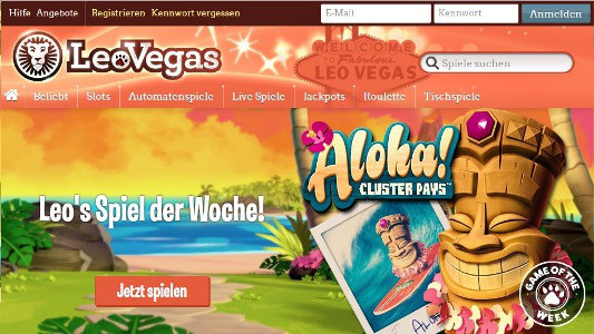 Attraktive Casino Games bei LeoVegas