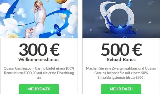 300-Euro-Bonus bei Quasar Games 