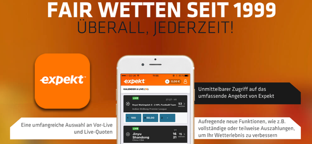 Expekt Sportwetten App