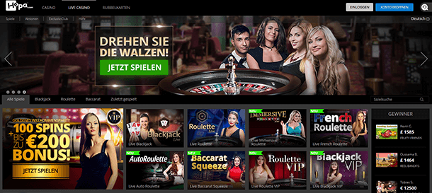 Hopa Casino Live Casino