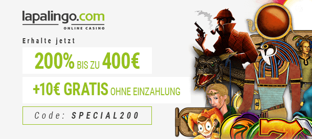 Lapalingo Casino Bonus für Neukunden 