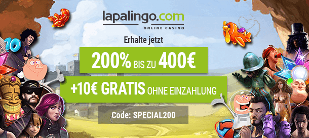 Lapalingo Bonus für Casino Neukunden