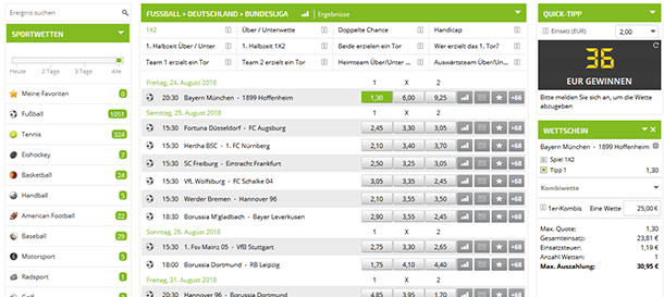 Lapalingo Extra Sportwetten