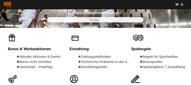 888sport Kundenservice