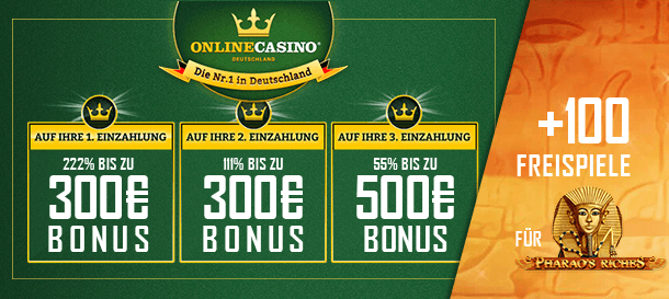 Onlinecasino.de Bonus für Neukunden