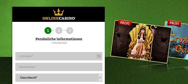 Onlinecasino.de Registrierung 