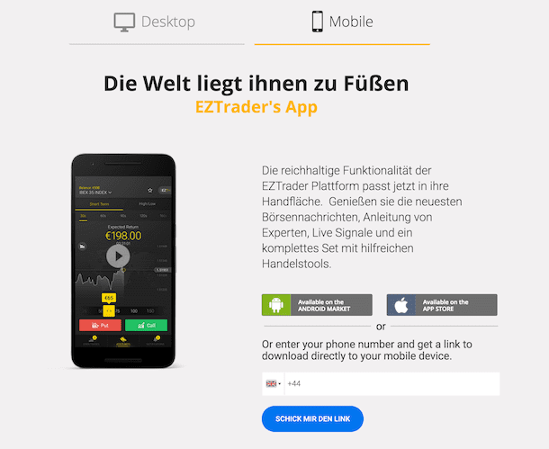 EZTrader Erfahrungen: EZTrader App