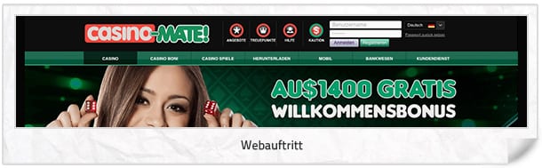 Casino Mate Webseite