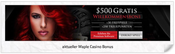 Maple Casino Bonus