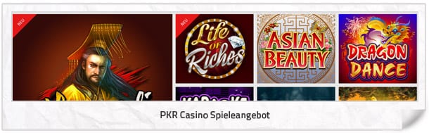 PKR Casino Spielangebot