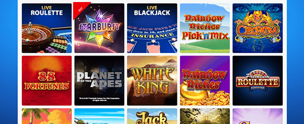 BGO Casino Spieleangebot