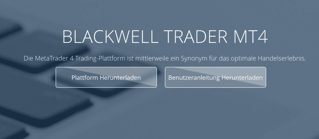 Der Broker setzt auf den MetaTrader 4