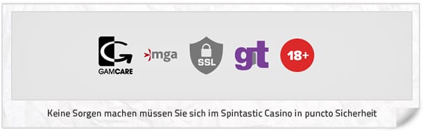 Spintastic Sicherheit