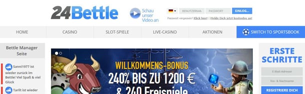 Online Casino von 24Bettle 