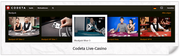 Codeta Casino Live-Casino