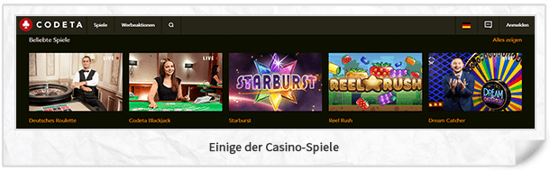 Codeta Casino Spiele