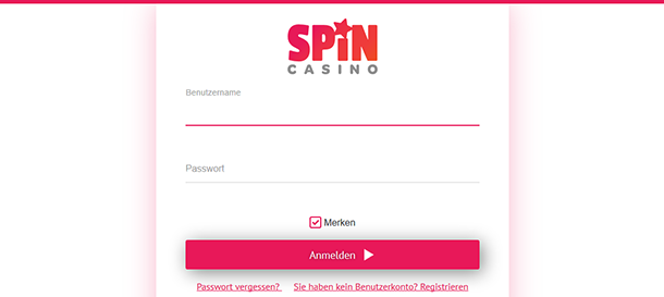 Spin Casino Registrierung 
