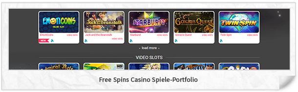 Free Spins Casino Casinospiele