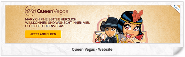 Queen Vegas Casino Webseite