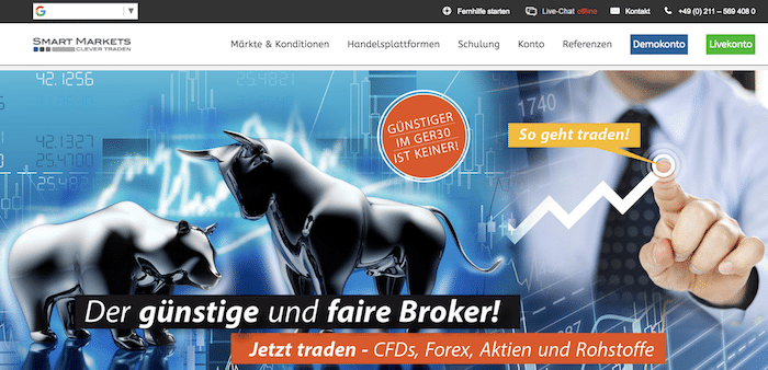 Smart Markets Webseite