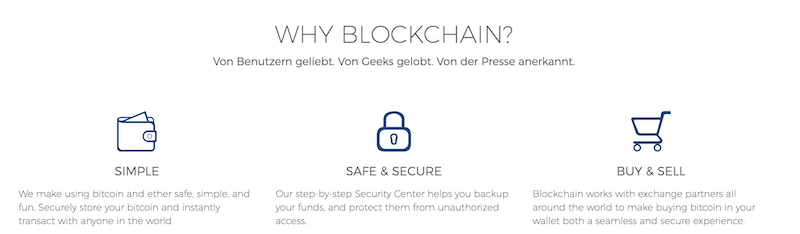 Blockchain.info Vorteile