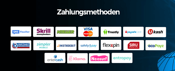 Videoslots Casino Zahlungsmethoden