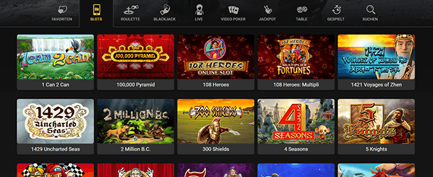 Justcasino Spiele