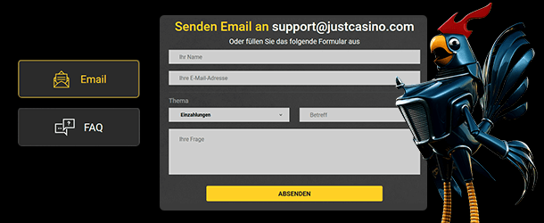 Justcasino Kundensupport