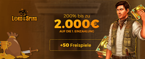 Lord Of The Spins Bonus für Neukunden