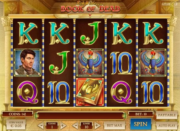 Book of Dead Slot Screenshot