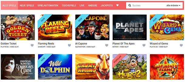 Stakes Casino Spieleauswahl
