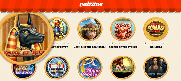 Casino Calzone Spieleauswahl