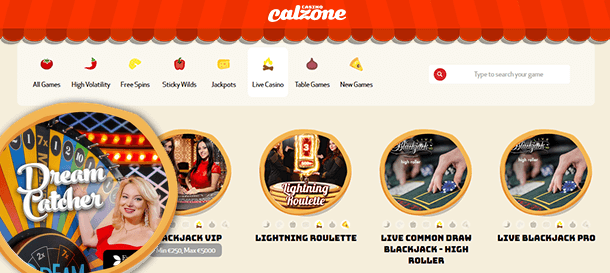 Casino Calzone Live Casino