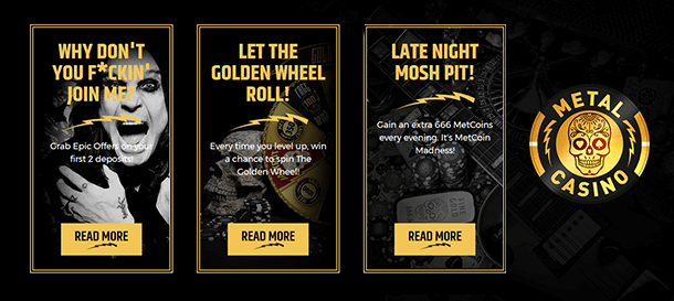 Metalcasino Promotions