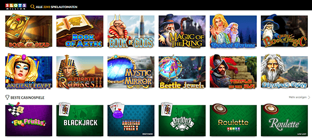Slotsmillion Casino Spiele