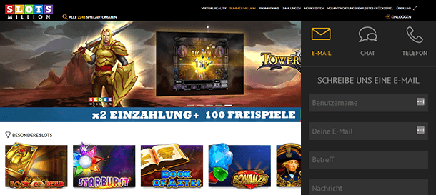 Slotsmillion Casino Kundensupport