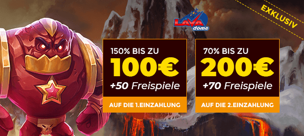 Lavadome Casino Exclusive Bonus