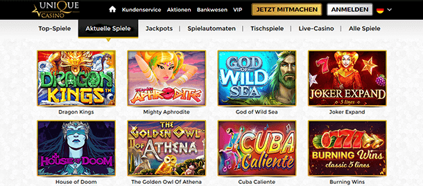 Unique Casino Spiele