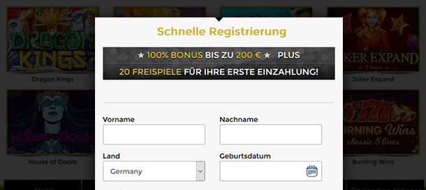 Unique Casino Registrierung