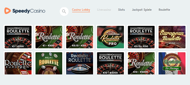 Speedy Casino Roulette 