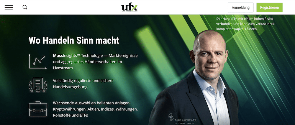 UFX Webseite