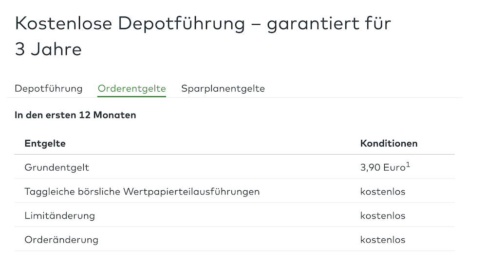 comdirect Konditionen