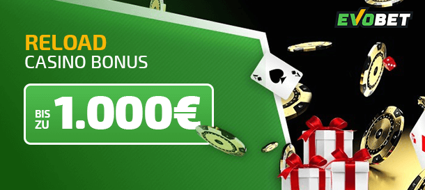 Evobet Casino Bonus für Neukunden