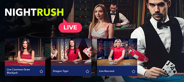 NightRush Casino Live Casino & Live Dealer 